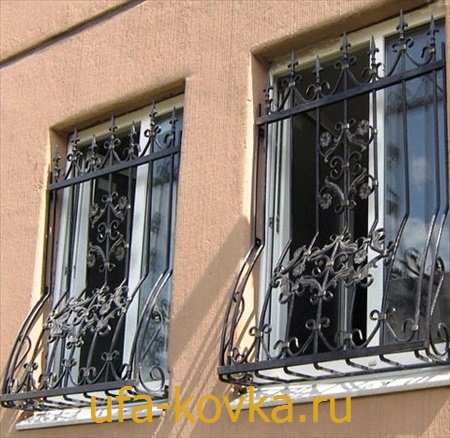 Фотографии кованых решеток на окно
