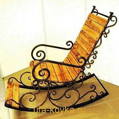 Кованое кресло-качалка