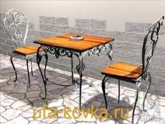 Кованые столы и стулья